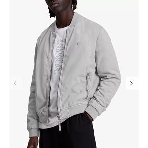 Gray All Saints bomber jacket, new with tags! Never worn